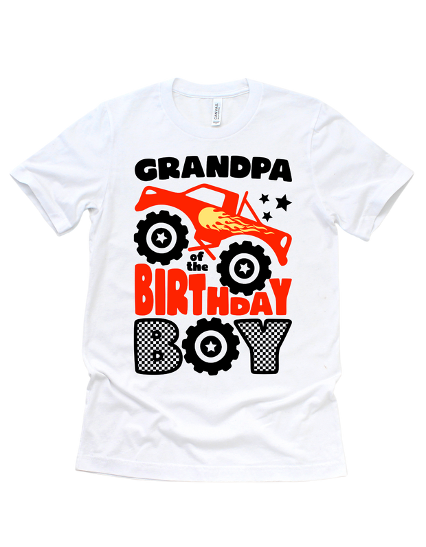 Monster Truck Birthday Boy & Crew (Adult)