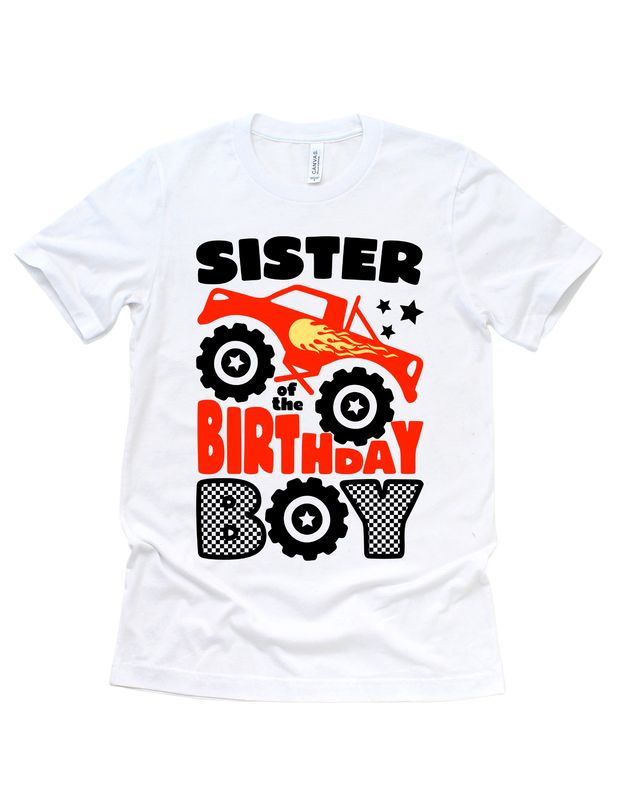 Monster Truck Birthday Boy & Crew (Adult)